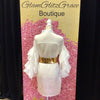 Flowy Sleeve Shirt Dress Blouse (Belt Sold Separately)