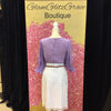 White Belted Crochet Skirt Zipper At Waist Side