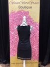 Black Sequin Front Pattern Dress
