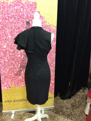 Asymmetrical black dress